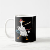 Wanna Be Baller Shot Caller Funny Goose Playing コーヒーマグカップ (左)