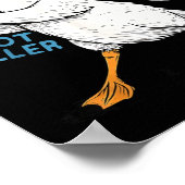Wanna Be Baller Shot Caller Funny Goose Playing ポスター (角)