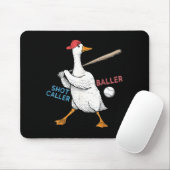 Wanna Be Baller Shot Caller Funny Goose Playing マウスパッド (マウス)