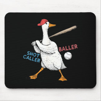 Wanna Be Baller Shot Caller Funny Goose Playing マウスパッド
