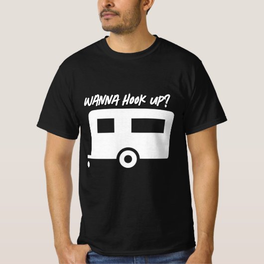 Wanna Hook-up?  Tシャツ (正面)
