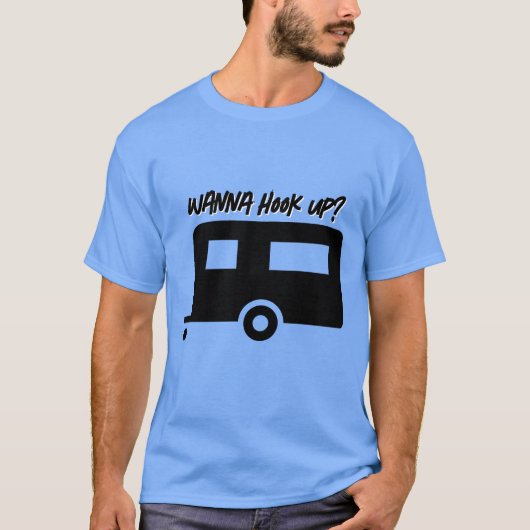 Wanna Hook-up? Tシャツ (正面)