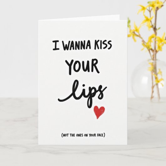 Wanna Kiss Your Other Lips Card カード (黄色い花)