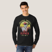 Wanna Smoke Alpaca Bowl Camelid Mammal Alpaca   Tシャツ (正面フル)