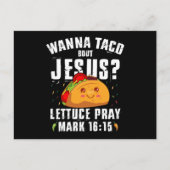 Wanna Taco Bour Jesus Cinco de Mayo Christian ポストカード (正面)