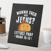 Wanna Taco Bour Jesus Cinco de Mayo Christian 台座サイン (インサイチュ)