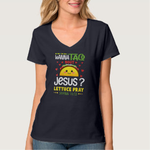 Wanna Taco Bour Jesus Cinco de Mayo Christian Men Tシャツ
