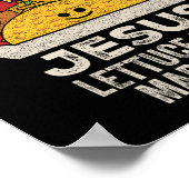 Wanna Taco Bour Jesus Cinco De Mayo Women Chri ポスター (角)