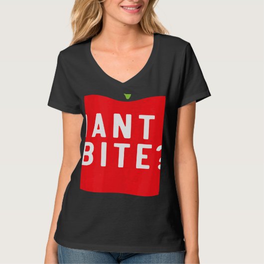 Want A Bite Apple Picking Squad Apple Fruit Apple Tシャツ (正面)