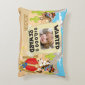 Want Cowboy with Photo and Name, Little Boy アクセントクッション (裏面(縦))
