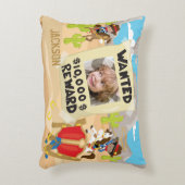 Want Cowboy with Photo and Name, Little Boy アクセントクッション (正面(垂直))