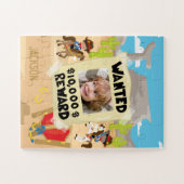 Want Cowboy with Photo and Name, Little Boy ジグソーパズル (横)