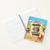 Want Cowboy with Photo and Name, Little Boy ノートブック (内部)