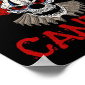 Want Some Candy Scary Distressed Evil Clown Hallow ポスター (角)