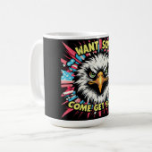 "Want Some? Eagle" Bold Coffee Mug コーヒーマグカップ (正面左)