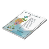 Want to be on Santa's List Elf Girl Holiday Daily  ノートパッド (回転)