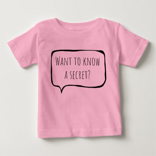 Want to know a secret, big sister customizable ベビーTシャツ (正面)