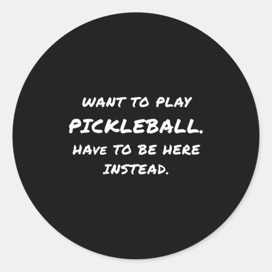 Want To Play Ckleball  ラウンドシール (正面)
