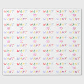 want to want multicolore ラッピングペーパー (フラット)