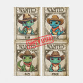 WantedかわいいIguana フリースブランケット (正面)