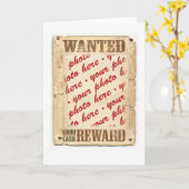 WANTEDポスター写真フレーム カード (黄色い花)