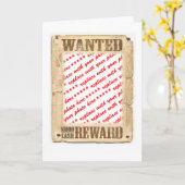 WANTEDポスター写真フレーム カード (黄色い花)