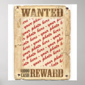WANTEDポスター写真フレーム ポスター (正面)