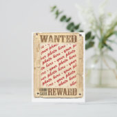 WANTEDポスター写真フレーム ポストカード (スタンド正面)