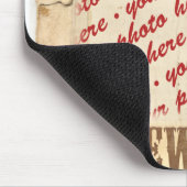 WANTEDポスター写真フレーム マウスパッド (コーナー)