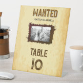 WANTED 🤠カウボーイ結婚のテーブル番号 台座サイン (インサイチュ)