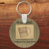 Wanted 素朴 DeadまたはAliveサイン – カスタマイズ可能 キーホルダー (正面)