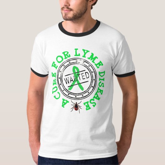Wanted: A Cure for Lyme Disease Tick Shirt Tシャツ (正面)