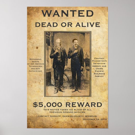 Wanted Artisan Technology Holiday Gatherings #1 ポスター (正面)