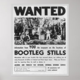 Wanted: Bootleg Stills, 1949.ヴィンテージ ポスター