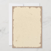 Wanted Cowboy Western Christmas Party 招待状 (裏面)