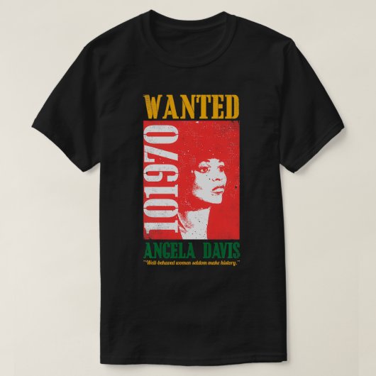 Wanted Davis 感動的 Black History Month Gif Tシャツ (デザイン正面)