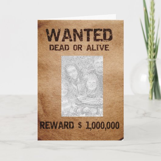 Wanted Dead Or Aliveフォトフレームカード カード (正面)