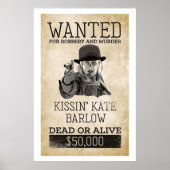 Wanted Dead Or Alive Kissin Kate Barlowポスター ポスター (正面)