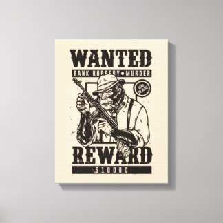 Wanted Dead Or Alive Mafia Canvas Print キャンバスプリント
