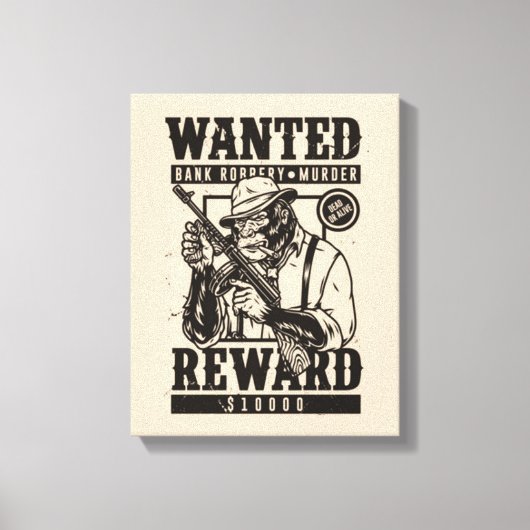 Wanted Dead Or Alive Mafia Canvas Print キャンバスプリント (正面)