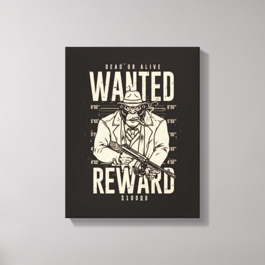 Wanted Dead Or Alive Mafia Canvas Print キャンバスプリント (正面)