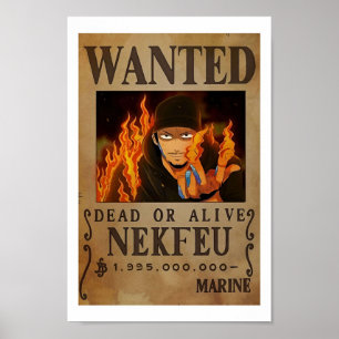 Wanted Dead Or Alive Nekfeu Poster ポスター