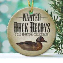 Wanted - Old Duck Decoys セラミックオーナメント