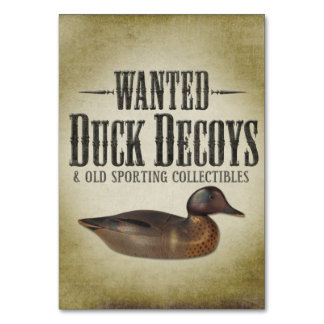 Wanted - Old Duck Decoys テーブルナンバー
