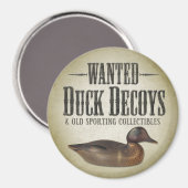 Wanted - Old Duck Decoys マグネット (正面/裏面)