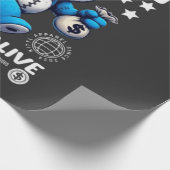 Wanted Outlaw Bear Gift Wrapping Paper  ラッピングペーパー (角)