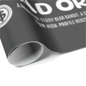 Wanted Outlaw Bear Gift Wrapping Paper  ラッピングペーパー (ロールコーナー)