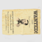 Wanted Outlaw Jesse James Wild West USA ゴルフタオル (横)