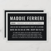 Wanted Party Invite 招待状 (正面/裏面)