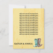 WANTED Photo 🤠 素朴 Western結婚's 出欠カード (裏面)